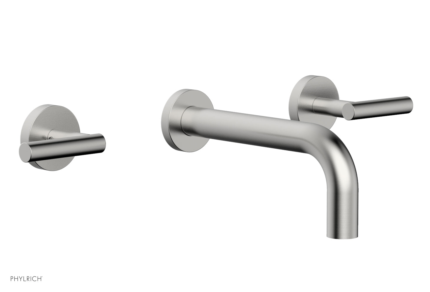 Phylrich TRANSITION Wall Lavatory Set 7 1/2" Spout Lever Handles