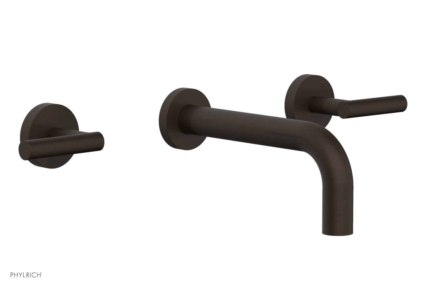 Phylrich TRANSITION Wall Lavatory Set 7 1/2" Spout Lever Handles