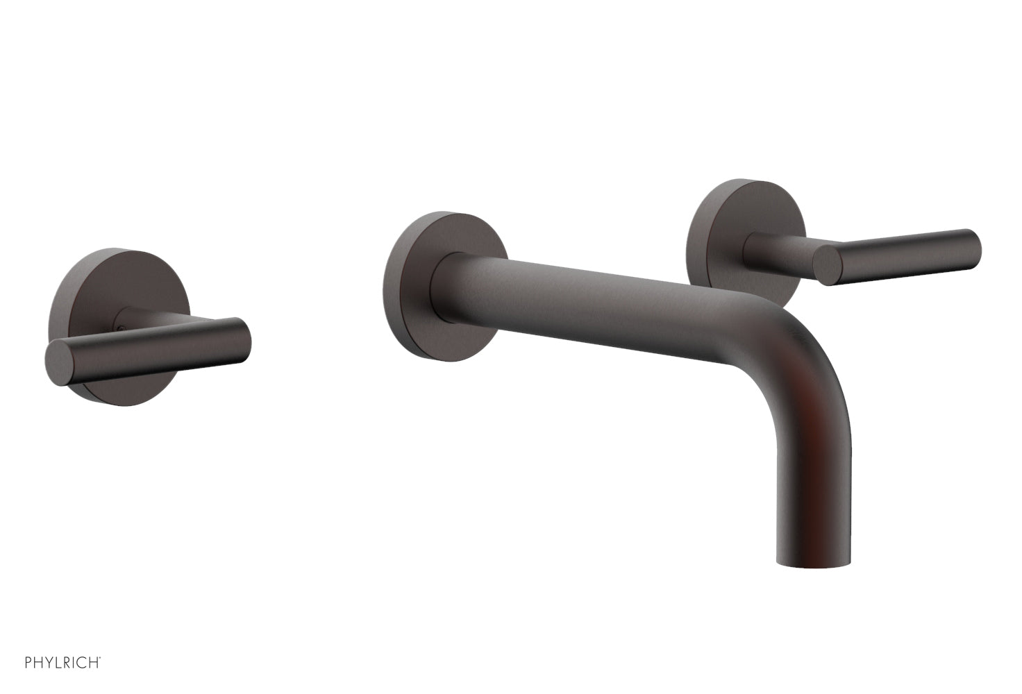 Phylrich TRANSITION Wall Lavatory Set 7 1/2" Spout Lever Handles