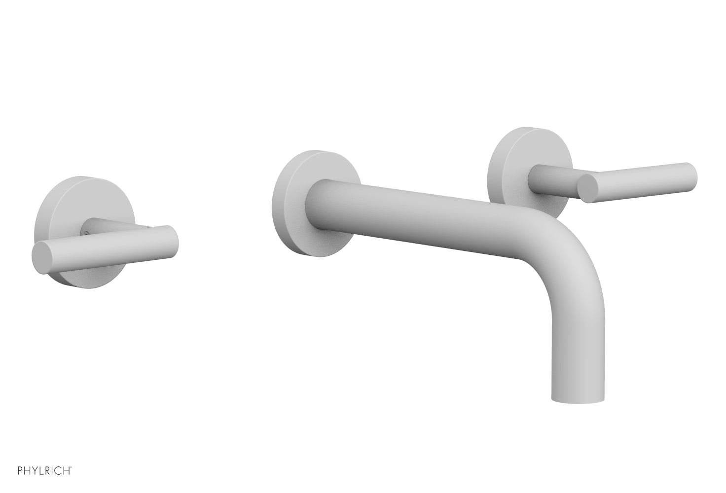 Phylrich TRANSITION Wall Lavatory Set 7 1/2" Spout Lever Handles