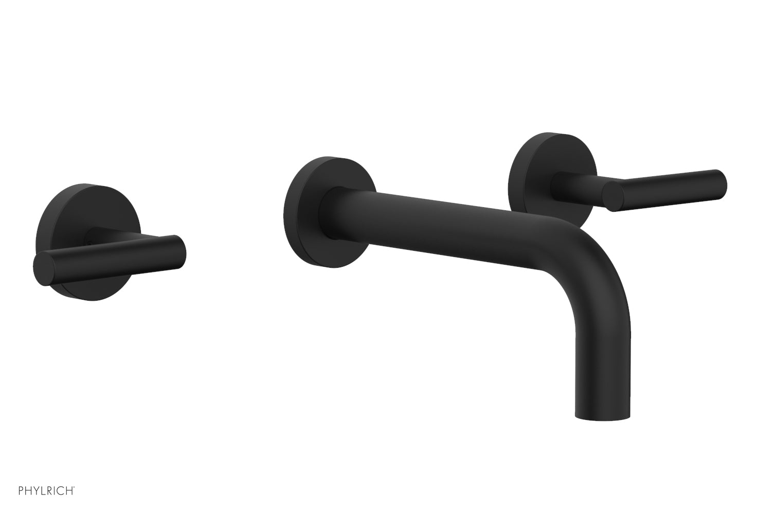 Phylrich TRANSITION Wall Lavatory Set 7 1/2" Spout Lever Handles