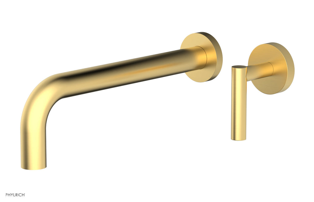 10" - Burnished Gold - Transition Single Handle Wall Lavatory Set - Lever Handle 120-16-10 by Phylrich - New York Hardware