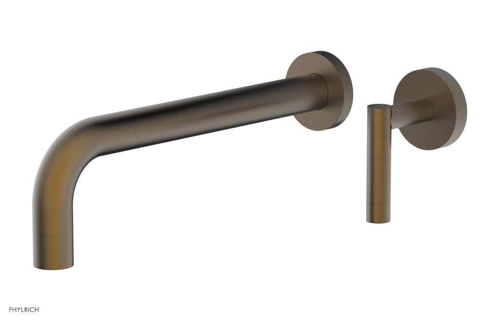 10" - Old English Brass - Transition Single Handle Wall Lavatory Set - Lever Handle 120-16-10 by Phylrich - New York Hardware