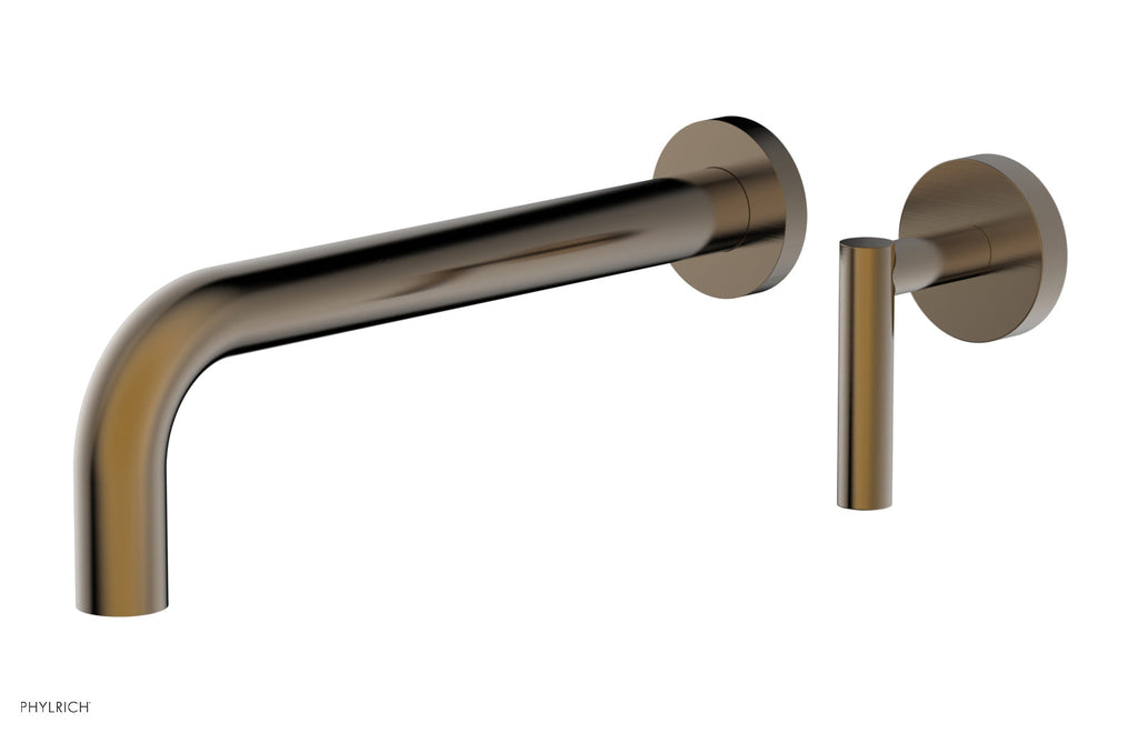 10" - Antique Brass - Transition Single Handle Wall Lavatory Set - Lever Handle 120-16-10 by Phylrich - New York Hardware