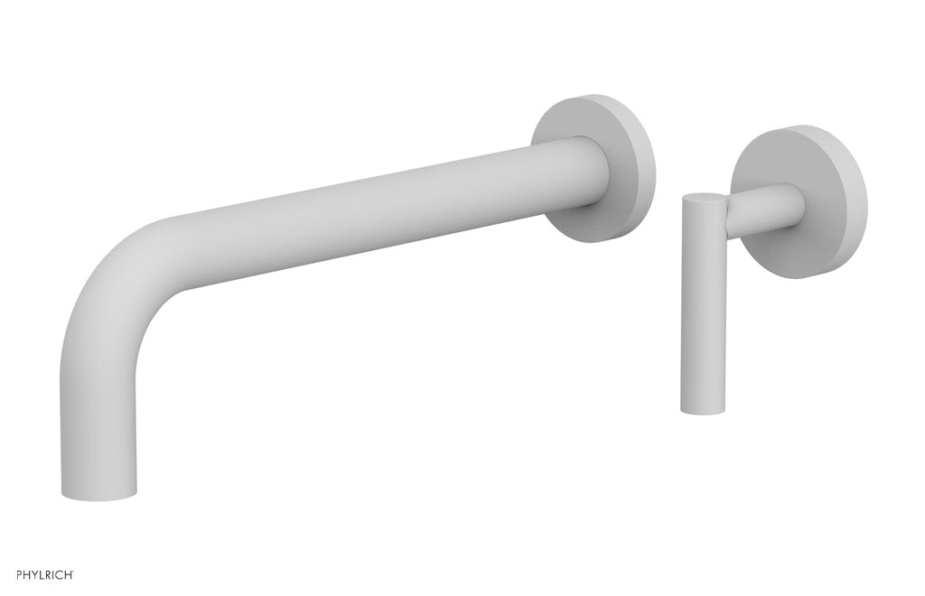10" - Satin White - Transition Single Handle Wall Lavatory Set - Lever Handle 120-16-10 by Phylrich - New York Hardware