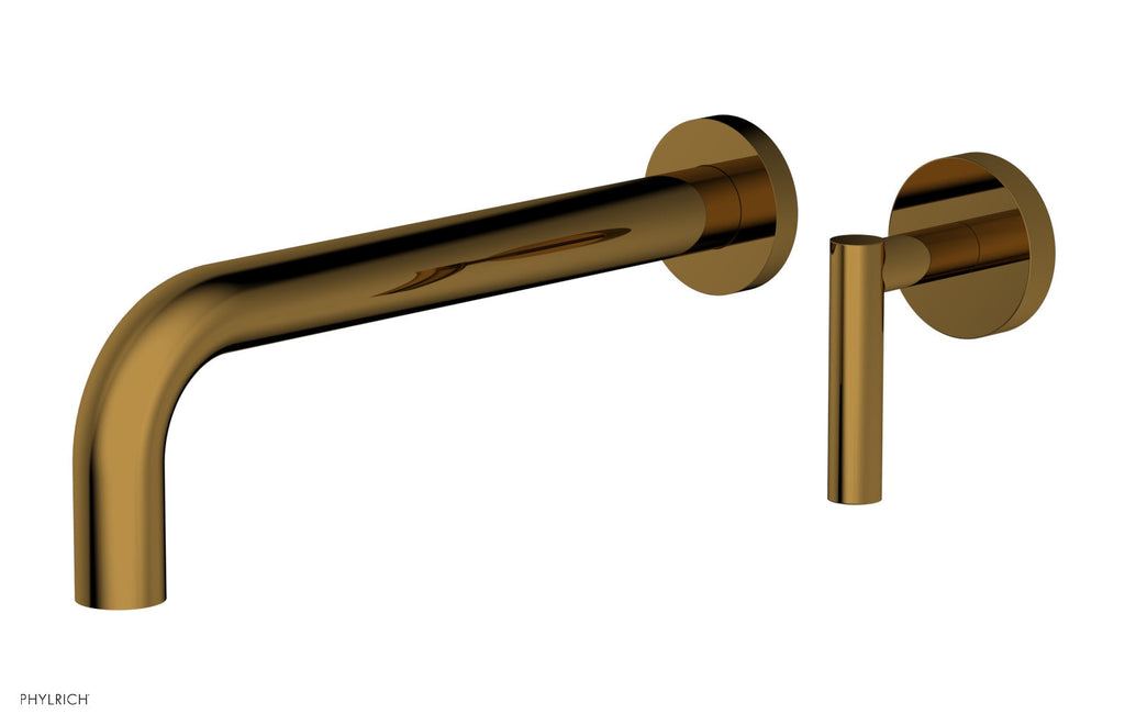 10" - French Brass - Transition Single Handle Wall Lavatory Set - Lever Handle 120-16-10 by Phylrich - New York Hardware