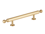 160mm - Hand Burnished Brass - Merrick Cabinet Handle by Armac Martin