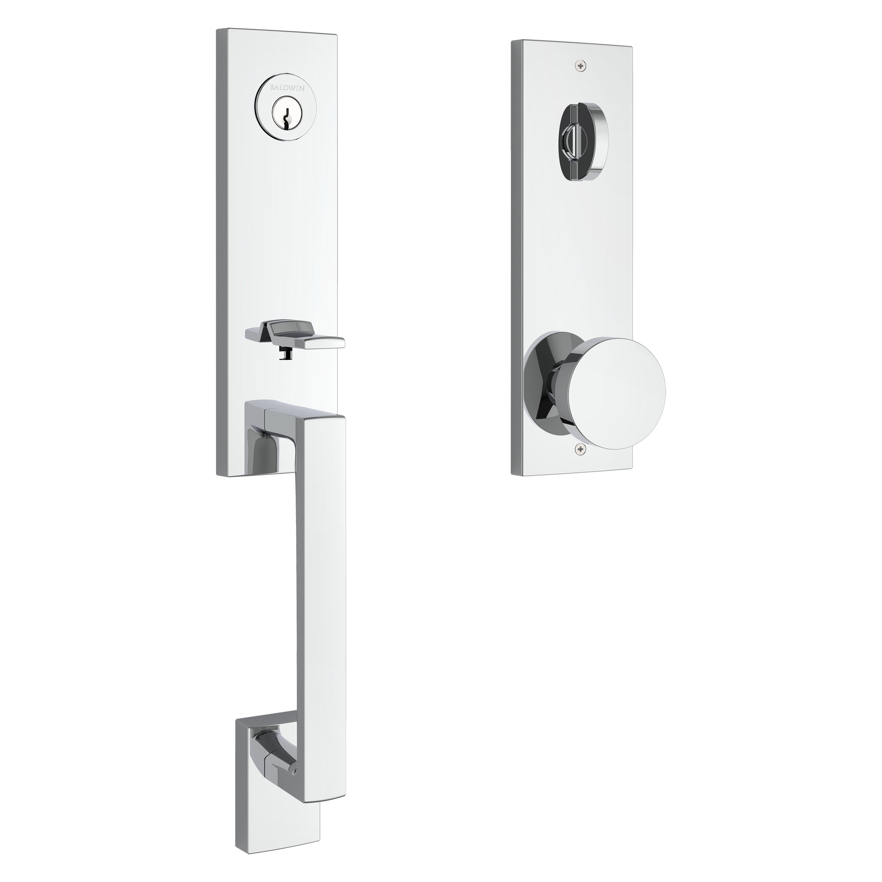 Baldwin Reserve Seattle Handleset With Contemporary Knob