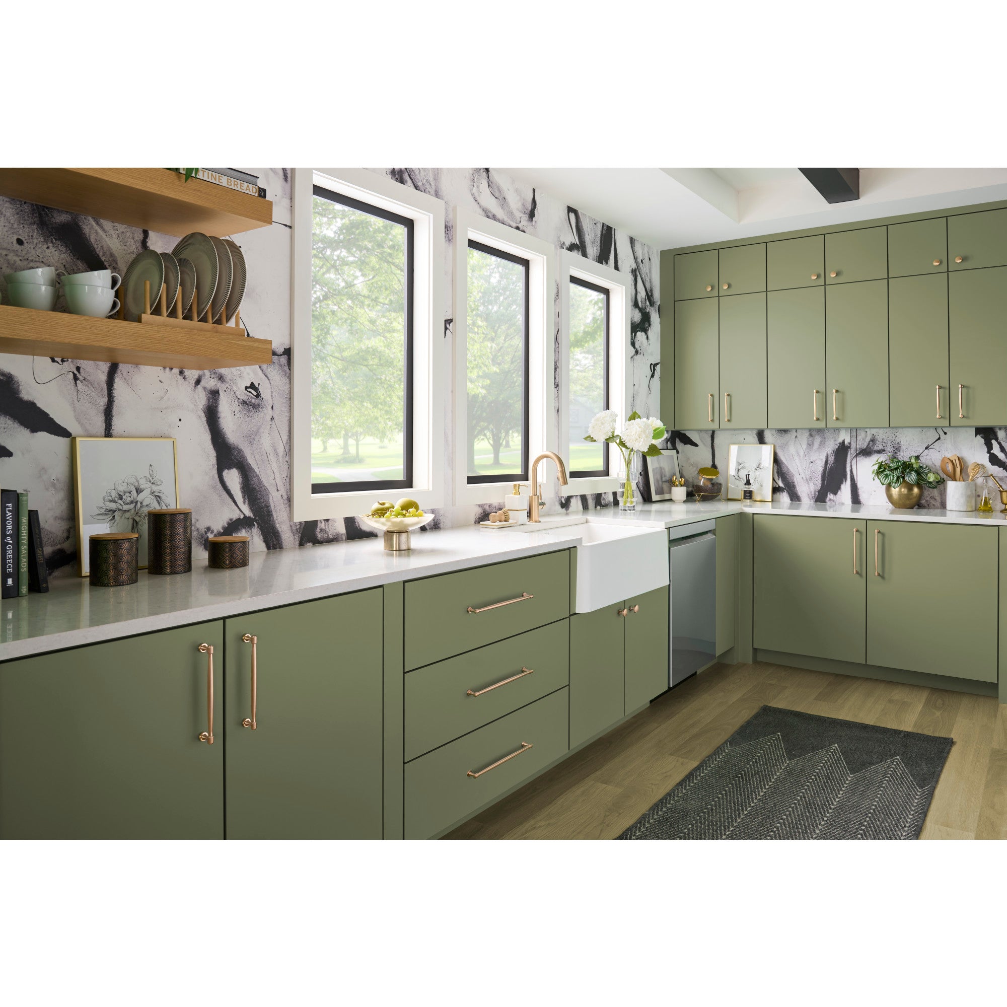 Jeffrey Alexander Jules Cabinet Pull Satin Bronze / 96 mm