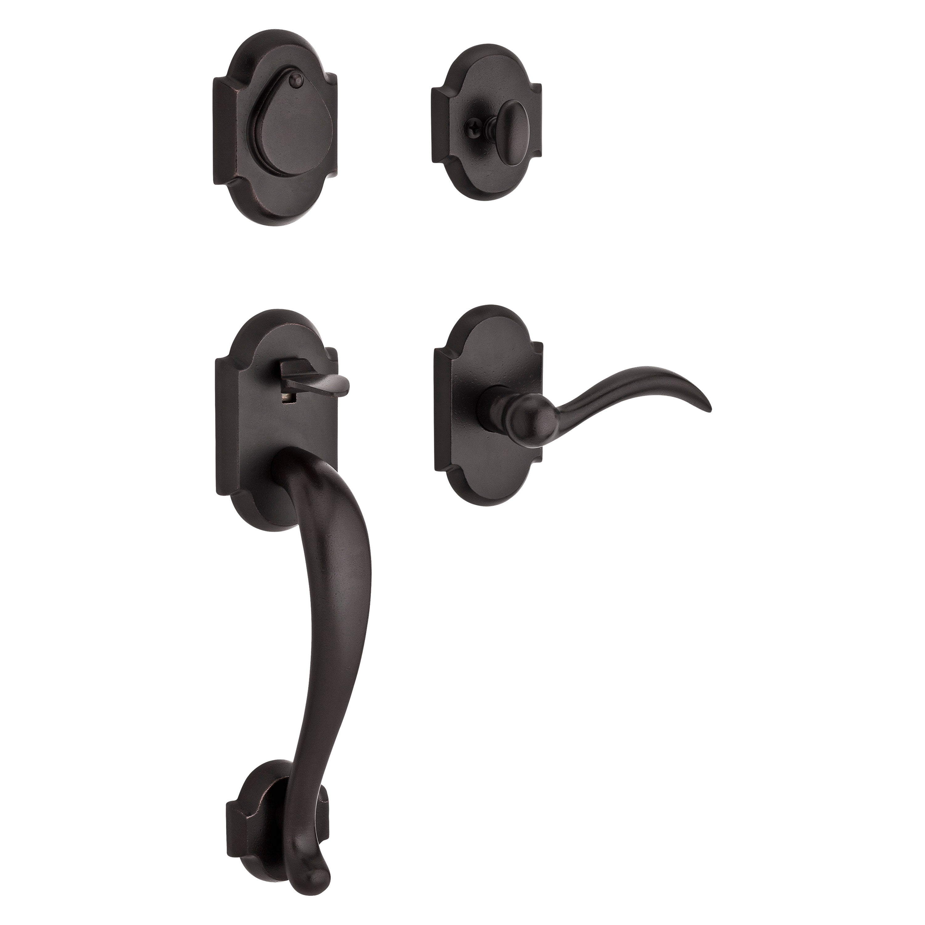 Baldwin Reserve Adirondack Single Cylinder Handleset With Arch Lever