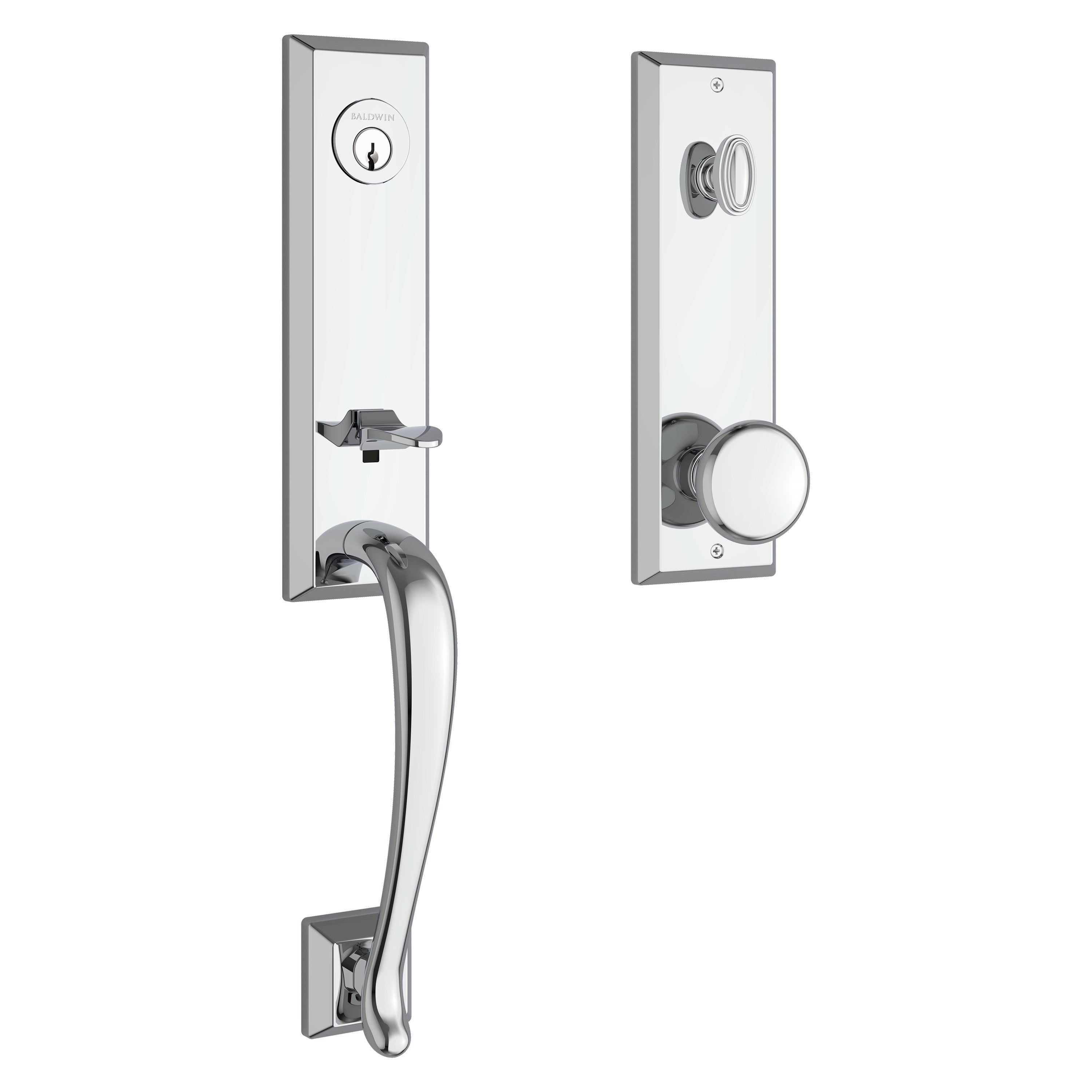 Baldwin Reserve Del Mar Handleset With Round Knob