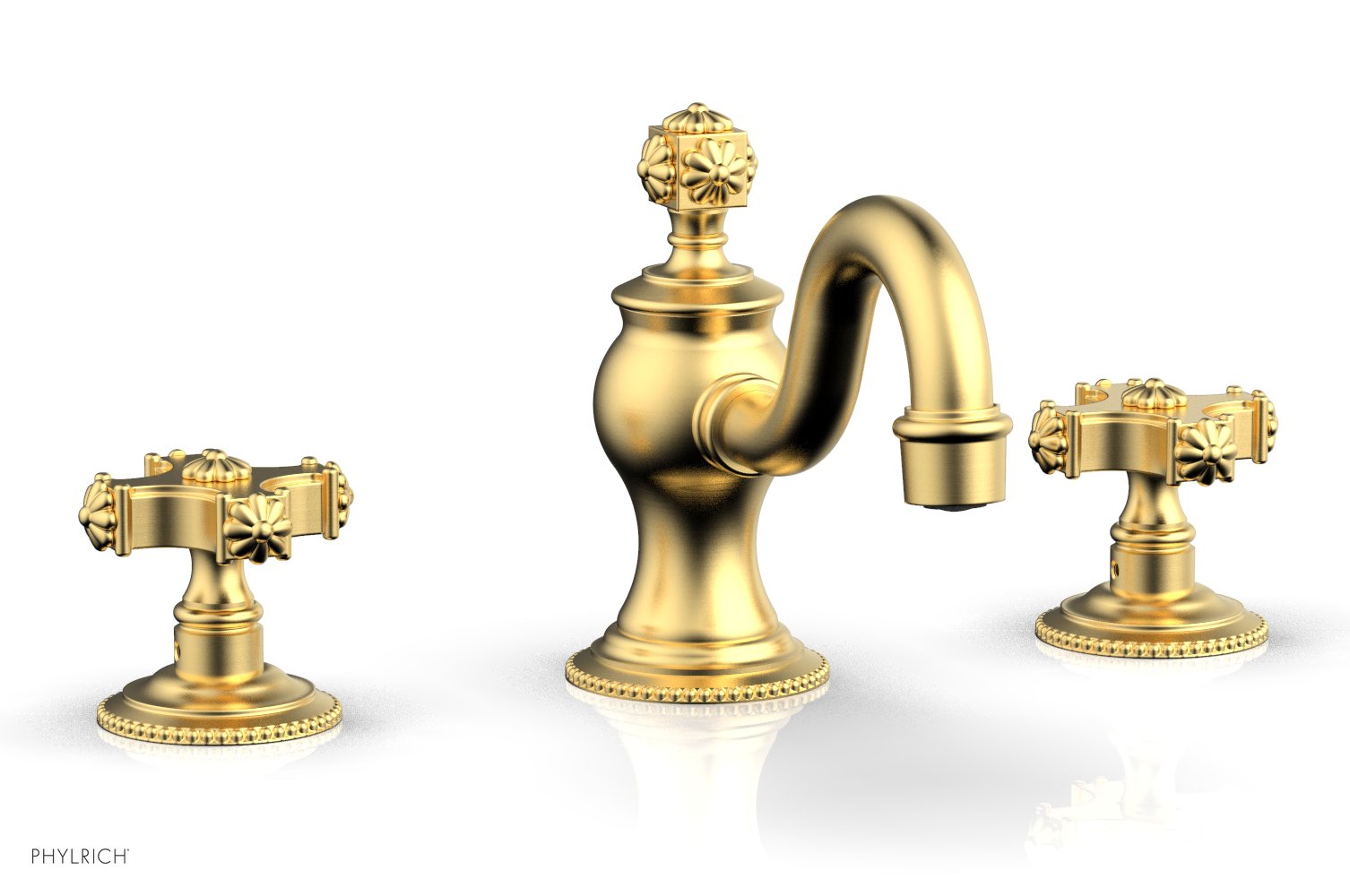 5-3/4" - Satin Chrome - MARVELLE Widespread Faucet 162-01 by Phylrich - New York Hardware