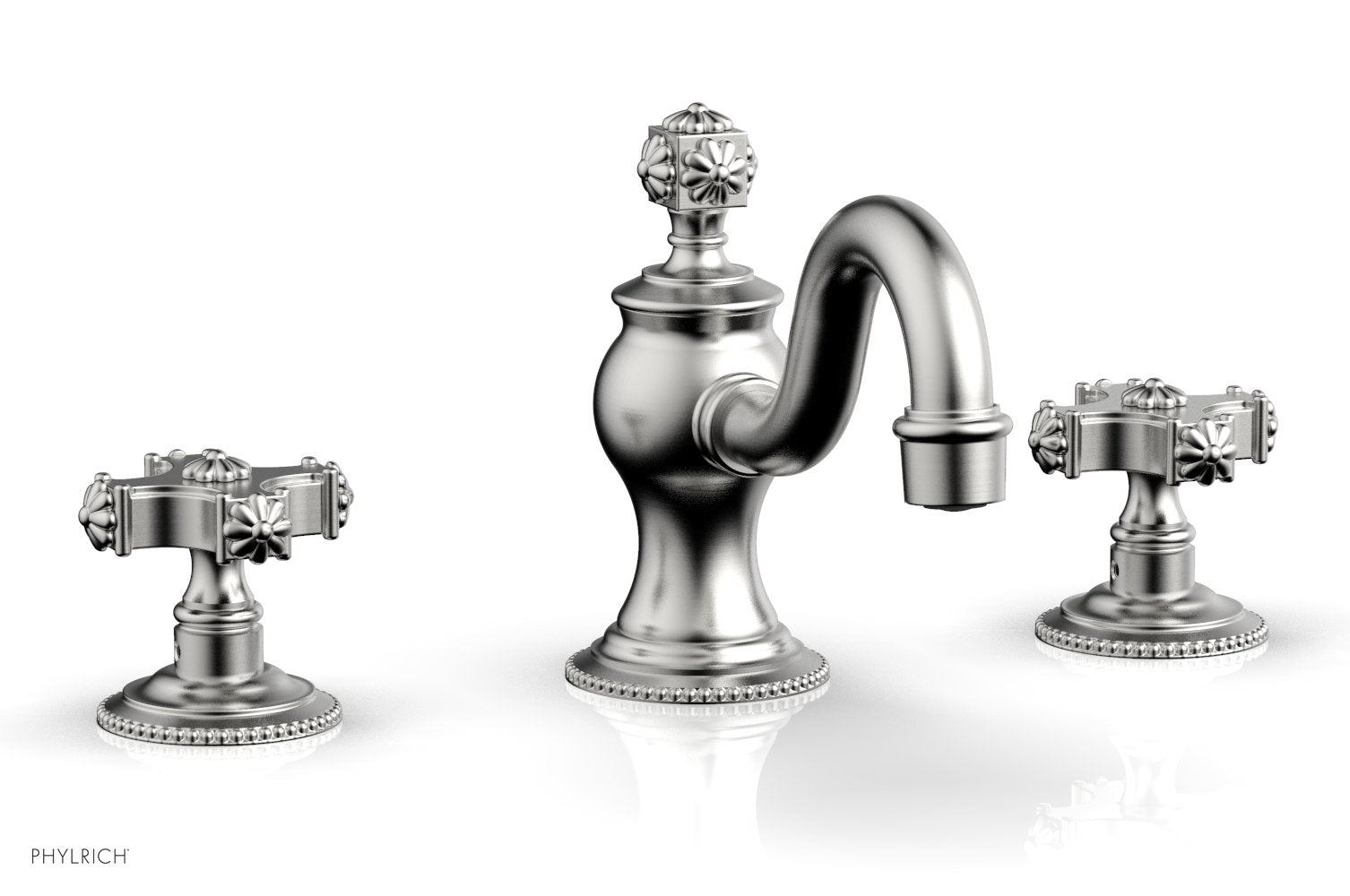 5-3/4" - Pewter - MARVELLE Widespread Faucet 162-01 by Phylrich - New York Hardware