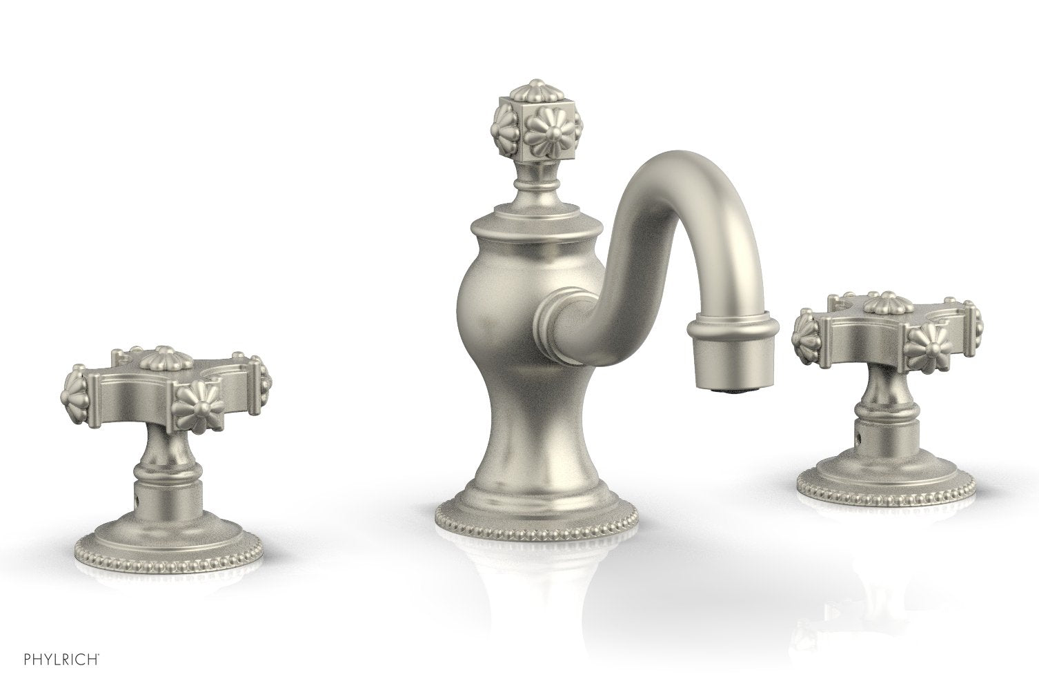 5-3/4" - Polished Brass Uncoated - MARVELLE Widespread Faucet 162-01 by Phylrich - New York Hardware