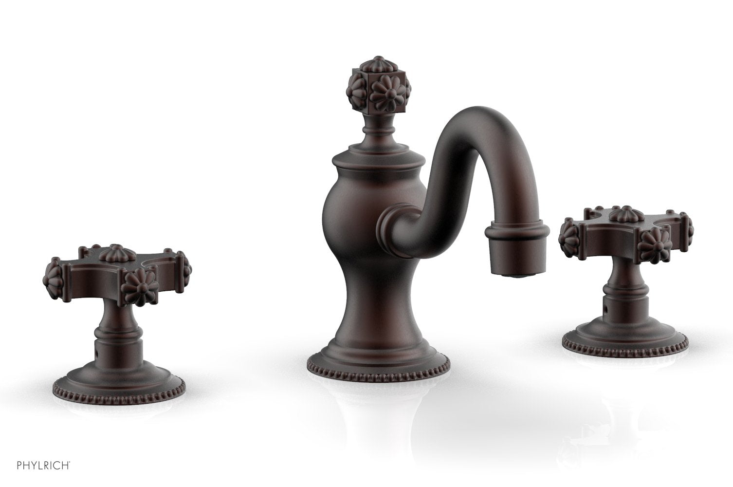 5-3/4" - Weathered Copper - MARVELLE Widespread Faucet 162-01 by Phylrich - New York Hardware