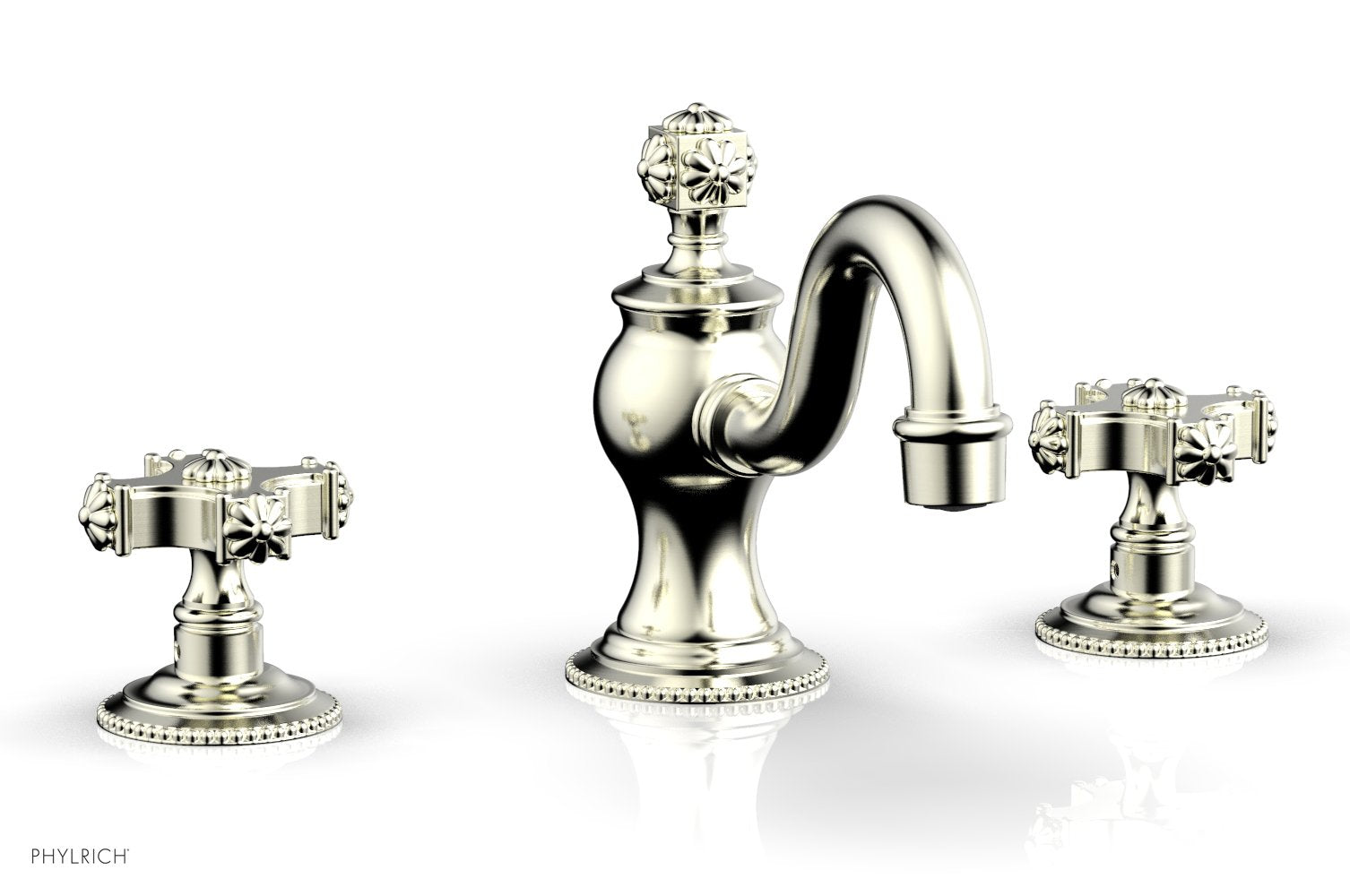 5-3/4" - Polished Brass - MARVELLE Widespread Faucet 162-01 by Phylrich - New York Hardware