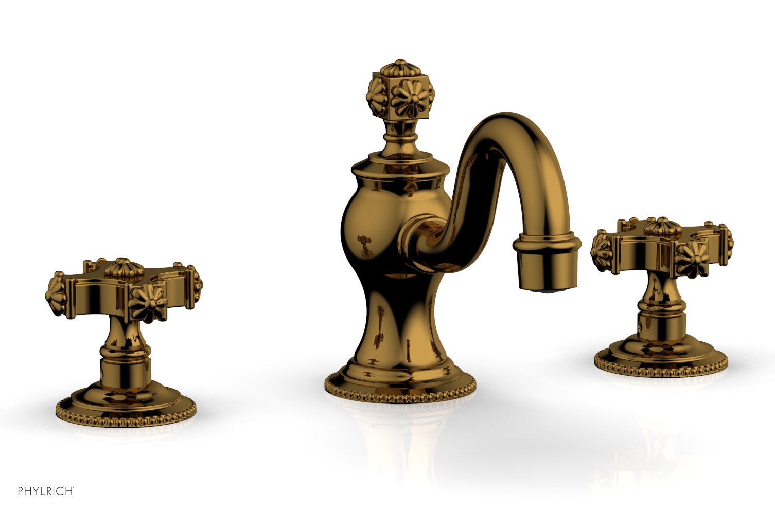 5-3/4" - Polished Gold - MARVELLE Widespread Faucet 162-01 by Phylrich - New York Hardware