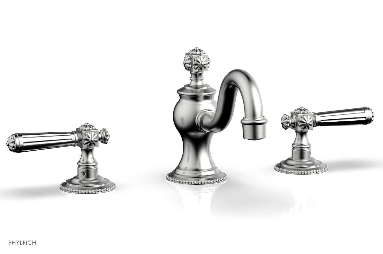 5-1/2" - Burnished Nickel - MARVELLE Widespread Faucet lever Handles 162-02 by Phylrich - New York Hardware