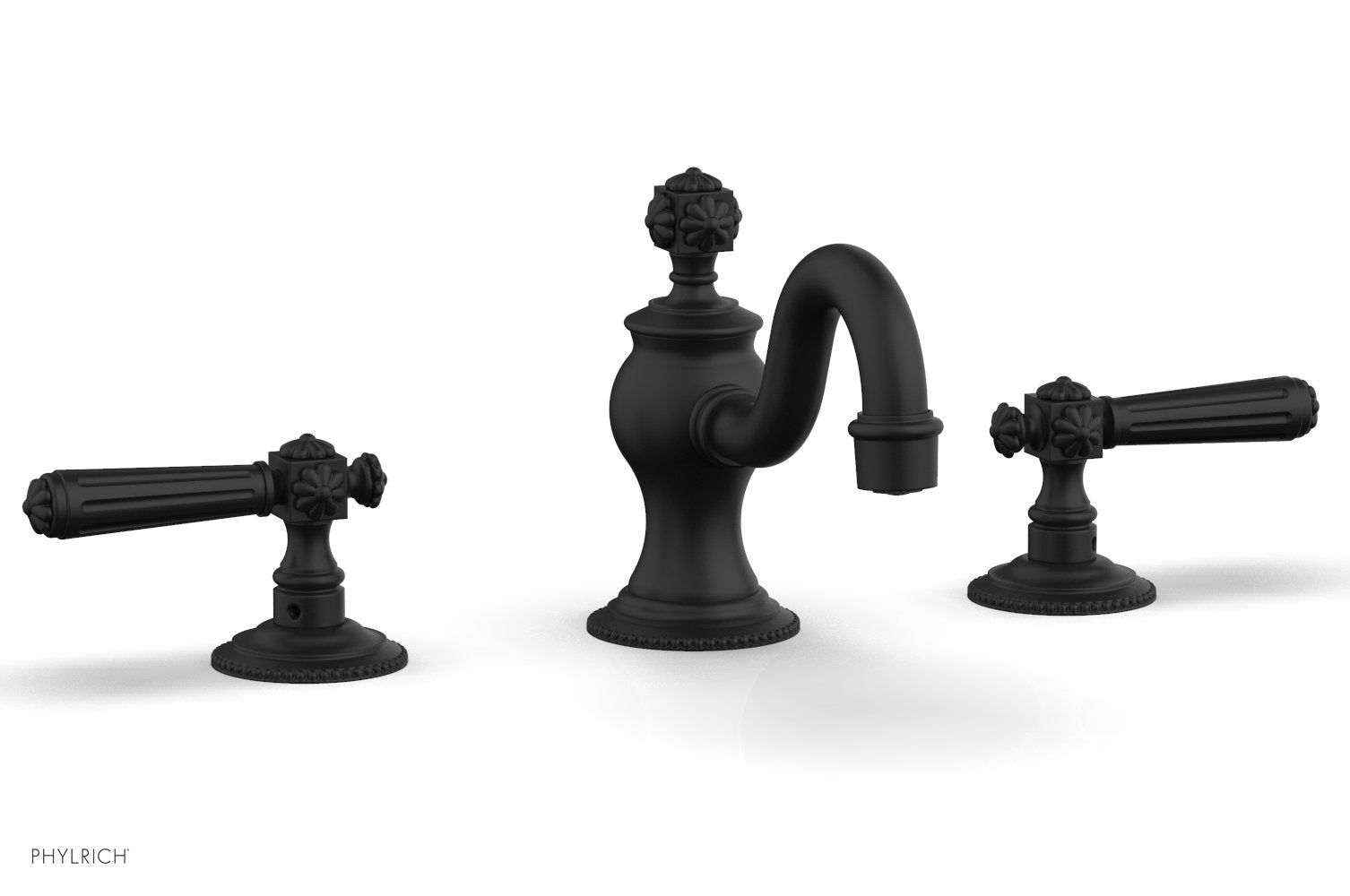 5-1/2" - Polished Brass - MARVELLE Widespread Faucet lever Handles 162-02 by Phylrich - New York Hardware