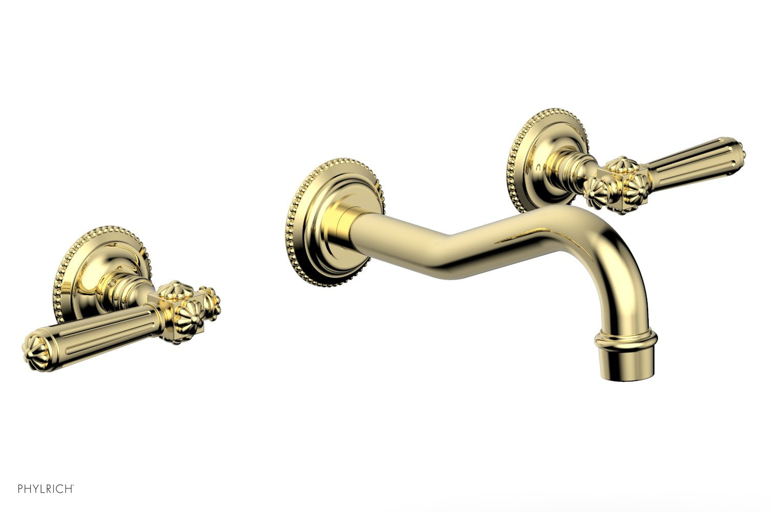 1-1/8" - Polished Brass - MARVELLE Wall Lavatory Set 162-12 by Phylrich - New York Hardware