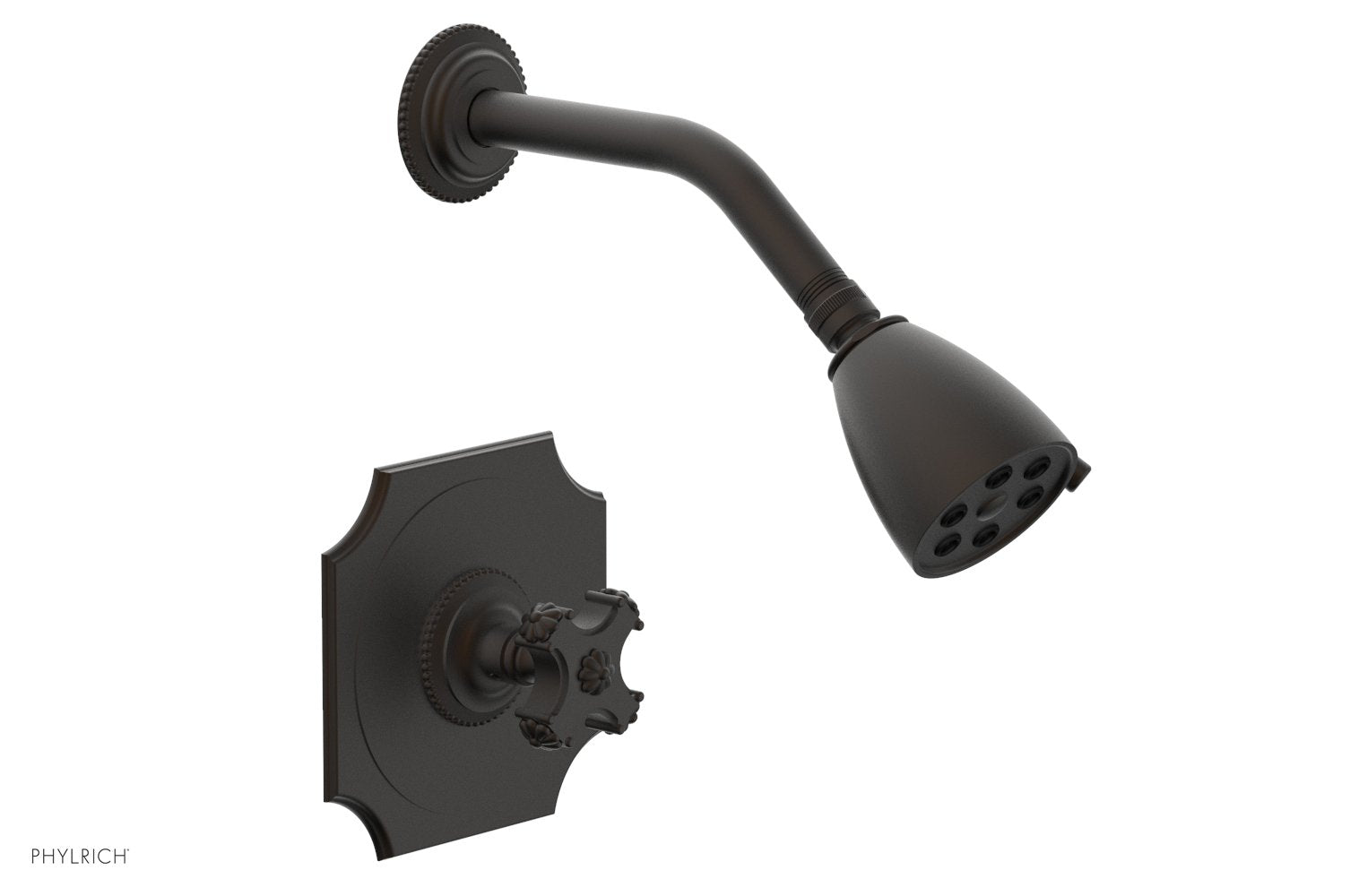 5" - Oil Rubbed Bronze - MARVELLE Pressure Balance Shower Set - Cross Handle 162-21 by Phylrich - New York Hardware