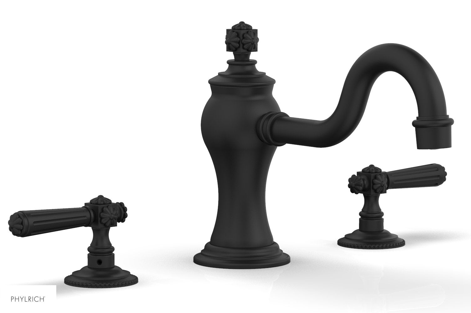 6-3/8" - Satin Nickel - MARVELLE Deck Tub Set - Lever Handles 162-41 by Phylrich - New York Hardware