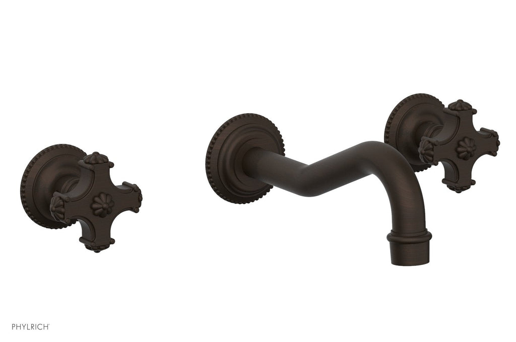 1-1/8" - Antique Bronze - MARVELLE Wall Tub Set - Blade Handles 162-56 by Phylrich - New York Hardware