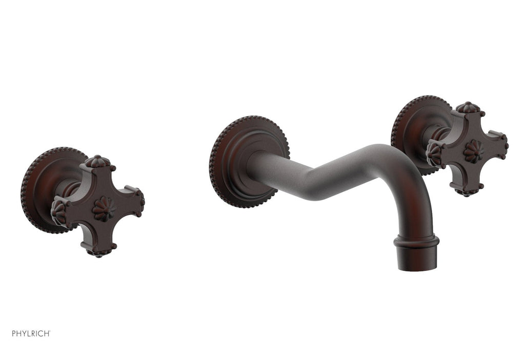 1-1/8" - Weathered Copper - MARVELLE Wall Tub Set - Blade Handles 162-56 by Phylrich - New York Hardware