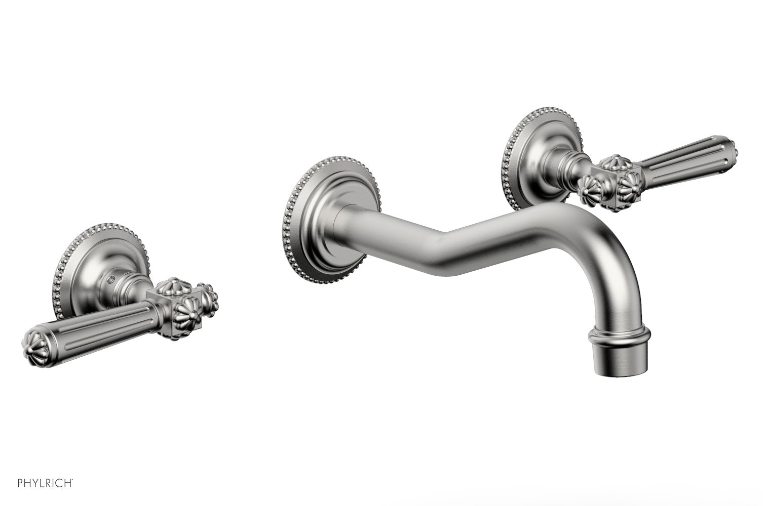 1-1/8" - Pewter - MARVELLE Wall Tub Set - Lever Handles 162-57 by Phylrich - New York Hardware