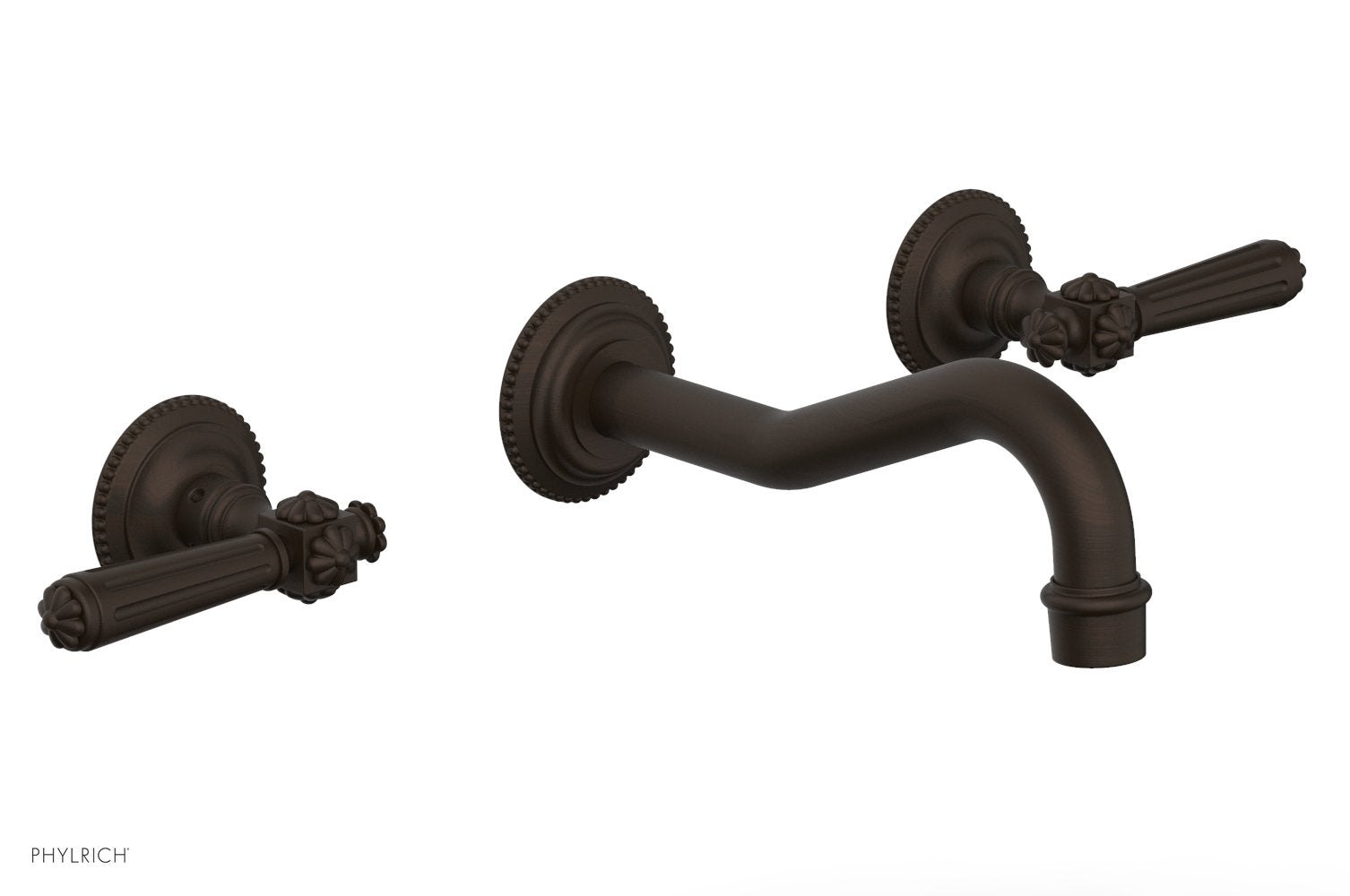 1-1/8" - Oil Rubbed Bronze - MARVELLE Wall Tub Set - Lever Handles 162-57 by Phylrich - New York Hardware