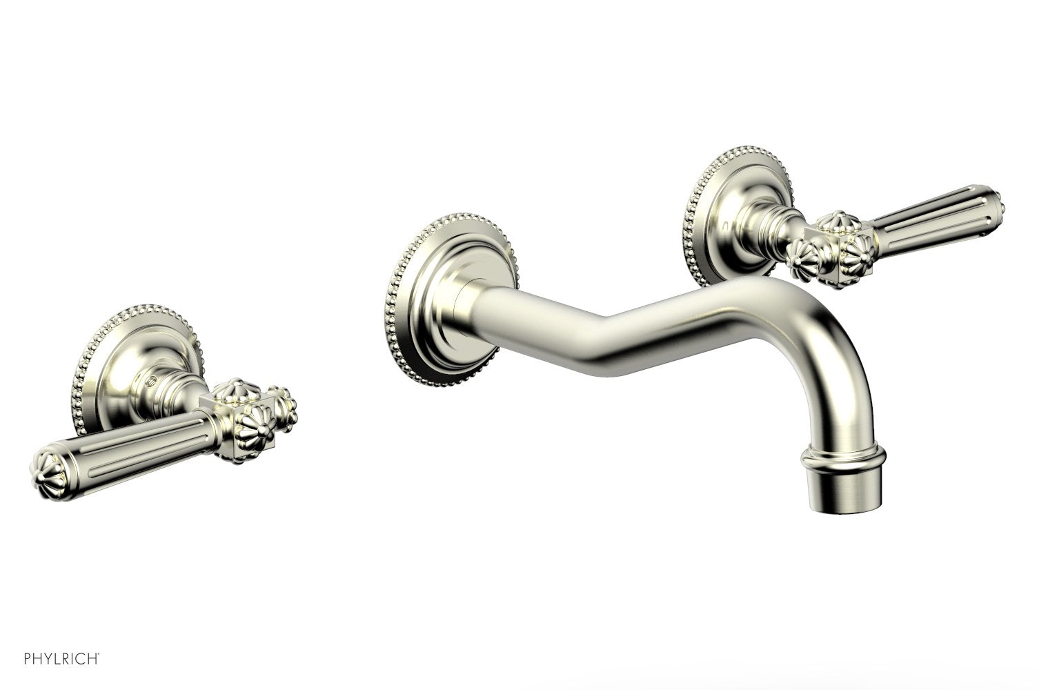 1-1/8" - Polished Brass - MARVELLE Wall Tub Set - Lever Handles 162-57 by Phylrich - New York Hardware