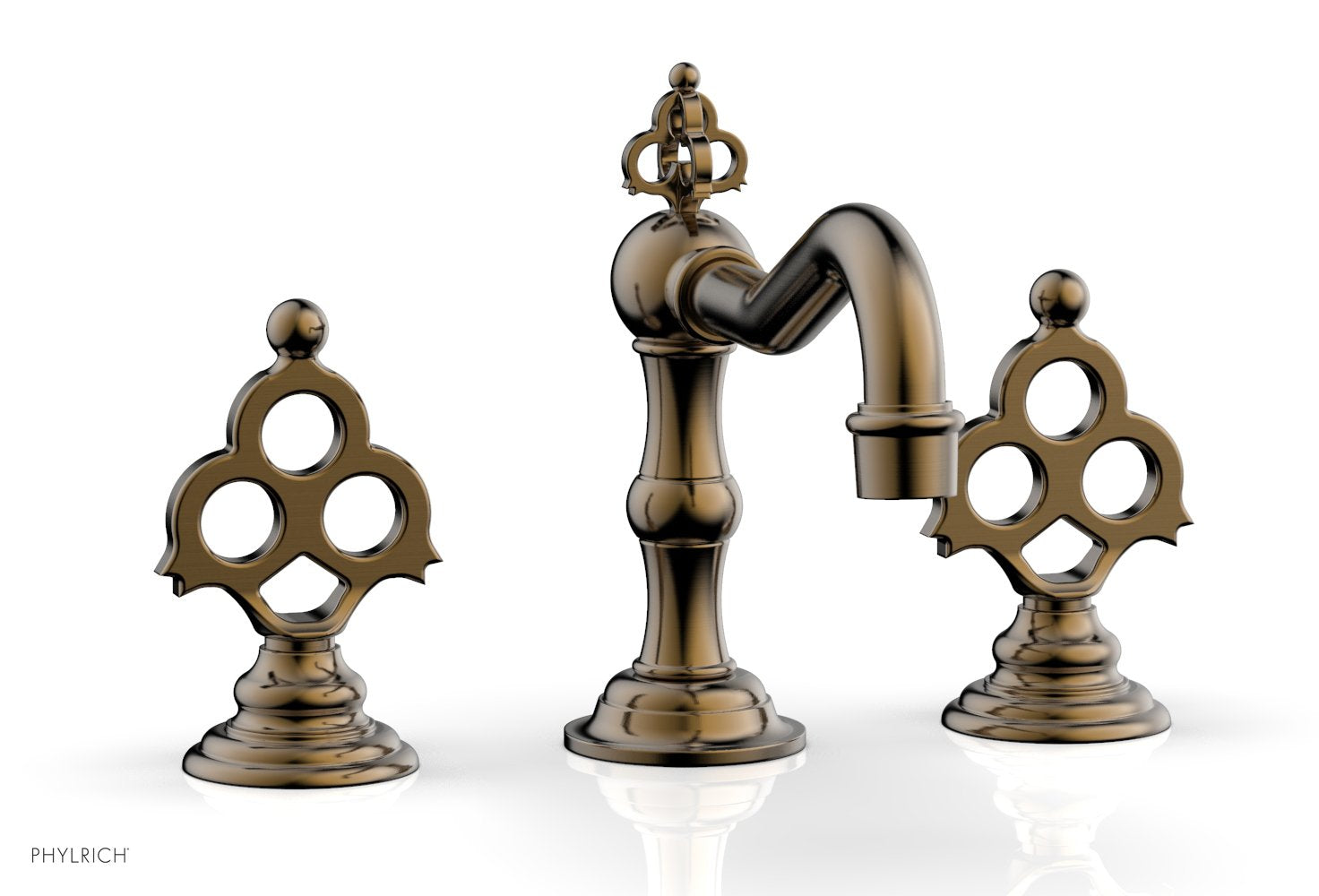 6-7/8" - Antique Brass - MAISON Widespread Faucet 164-01 by Phylrich - New York Hardware