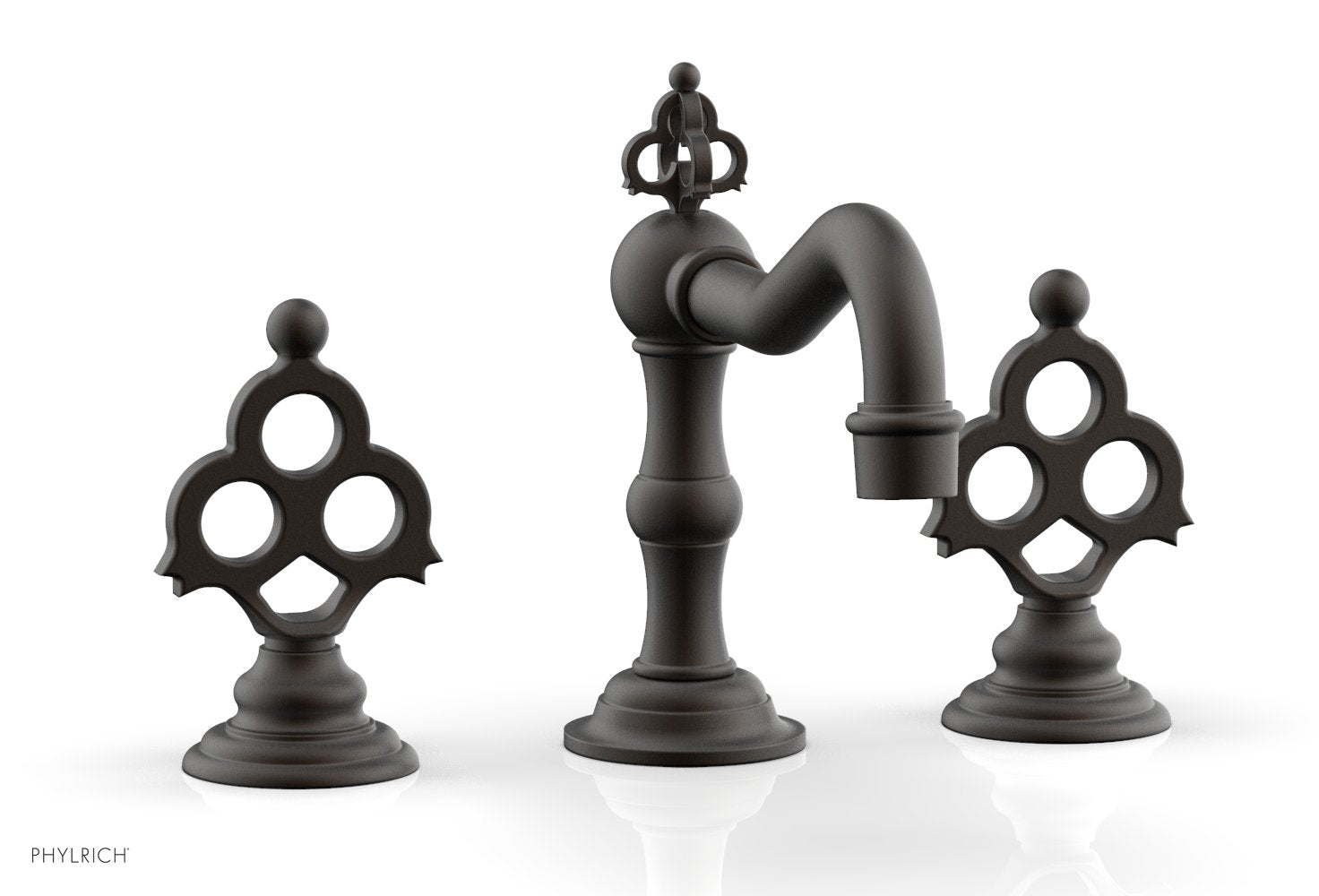 6-7/8" - Oil Rubbed Bronze - MAISON Widespread Faucet 164-01 by Phylrich - New York Hardware