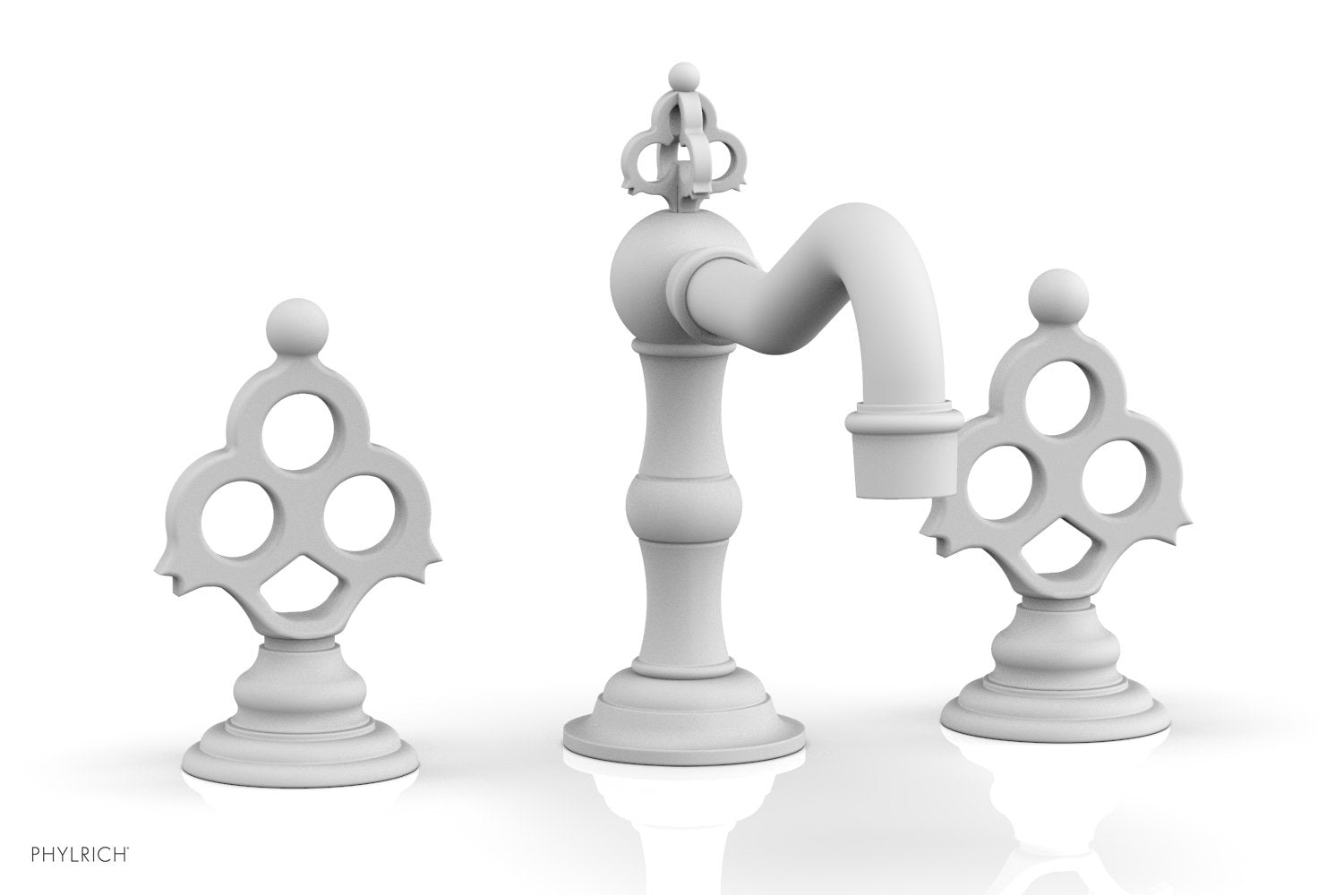 6-7/8" - Satin White - MAISON Widespread Faucet 164-01 by Phylrich - New York Hardware