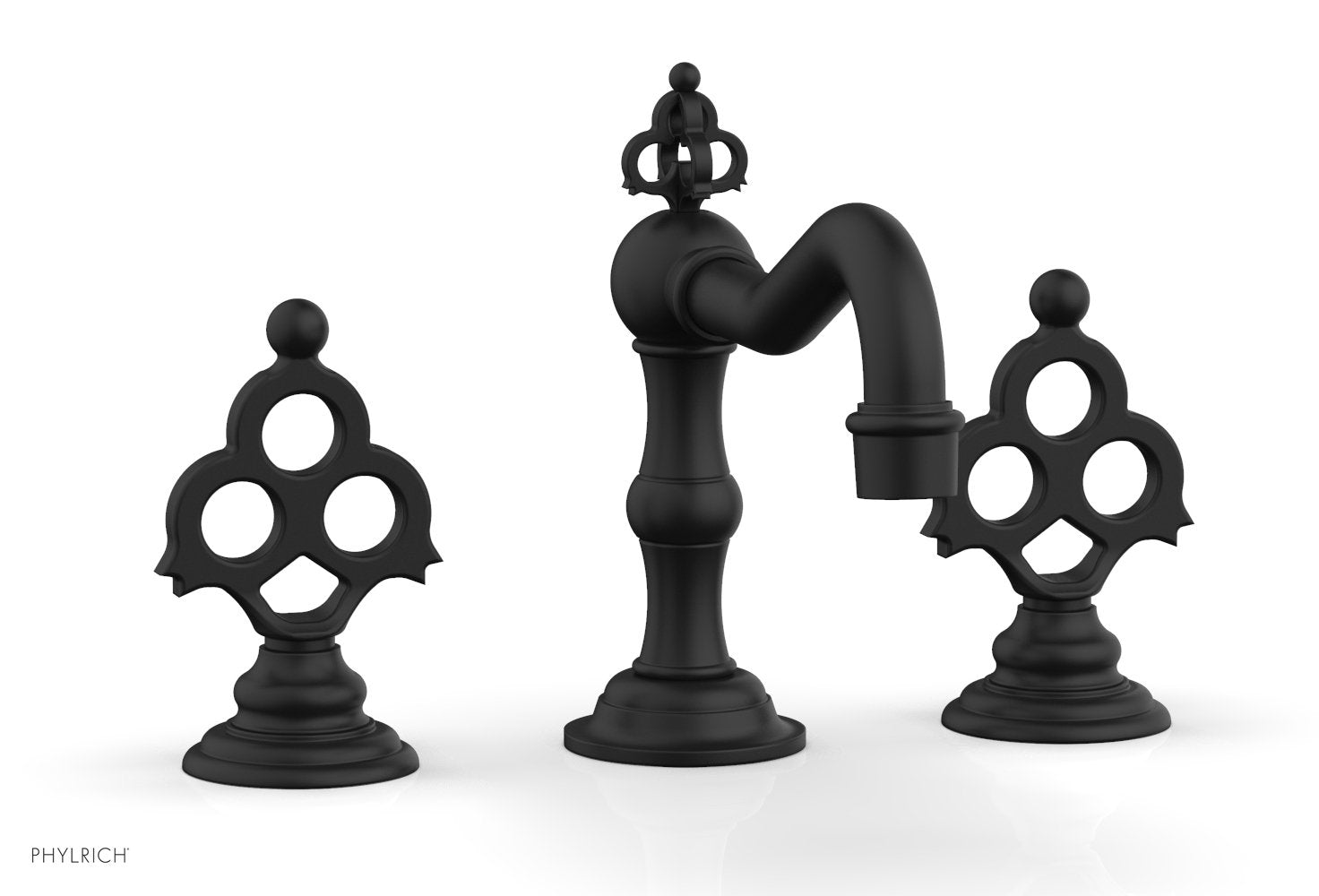 6-7/8" - Matte Black - MAISON Widespread Faucet 164-01 by Phylrich - New York Hardware