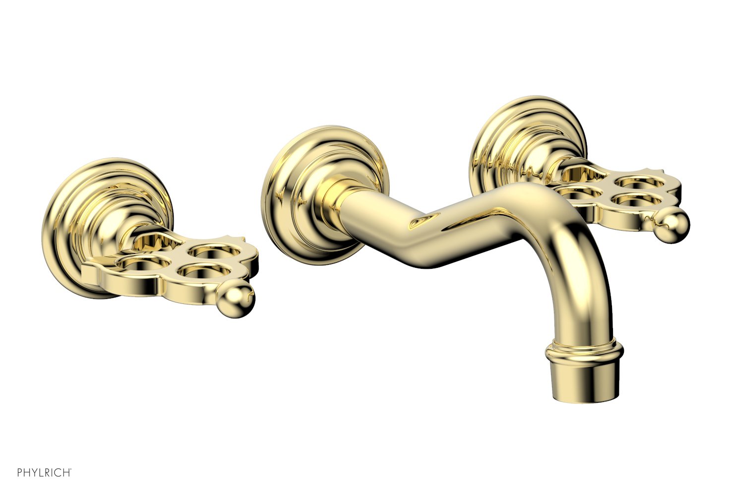 1-1/8" - French Brass - MAISON Wall Lavatory Set 164-11 by Phylrich - New York Hardware