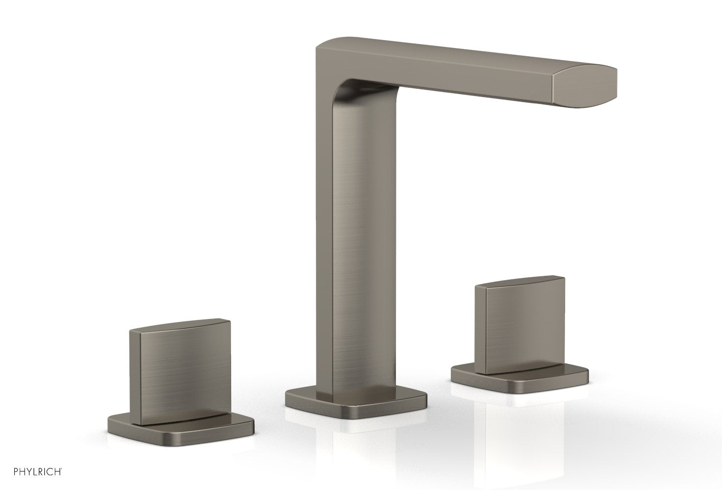 1-1/8" - Pewter - RADI Widespread Faucet - Blade Handle High Spout 181-01 by Phylrich - New York Hardware