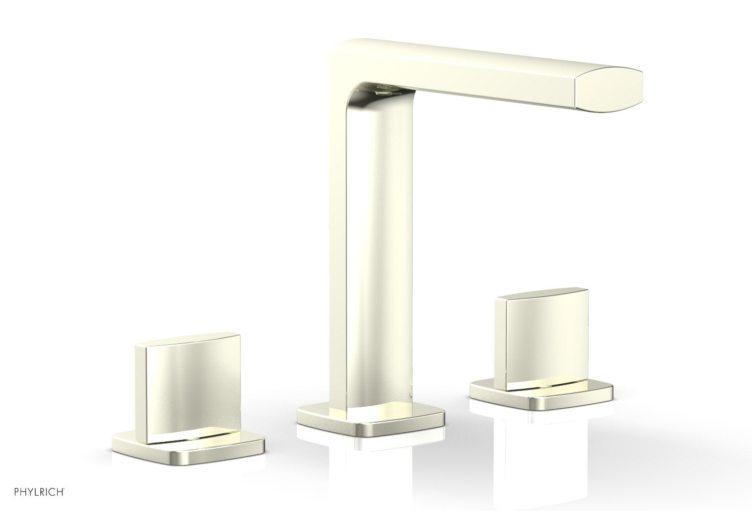 1-1/8" - Burnished Nickel - RADI Widespread Faucet - Blade Handle High Spout 181-01 by Phylrich - New York Hardware