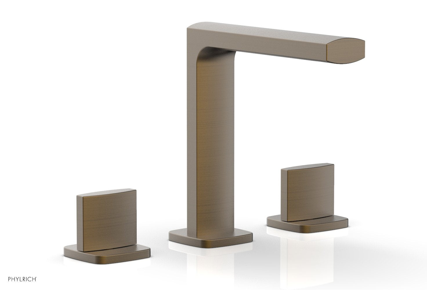 1-1/8" - Old English Brass - RADI Widespread Faucet - Blade Handle High Spout 181-01 by Phylrich - New York Hardware