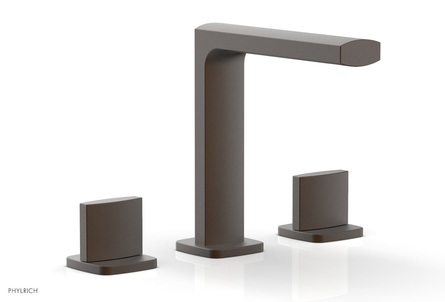 1-1/8" - Oil Rubbed Bronze - RADI Widespread Faucet - Blade Handle High Spout 181-01 by Phylrich - New York Hardware