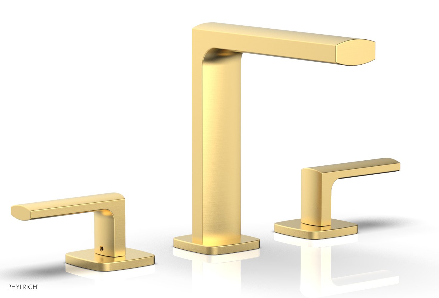 1-1/8" - Burnished Gold - RADI Widespread Faucet Lever Handles High Spout 181-02 by Phylrich - New York Hardware