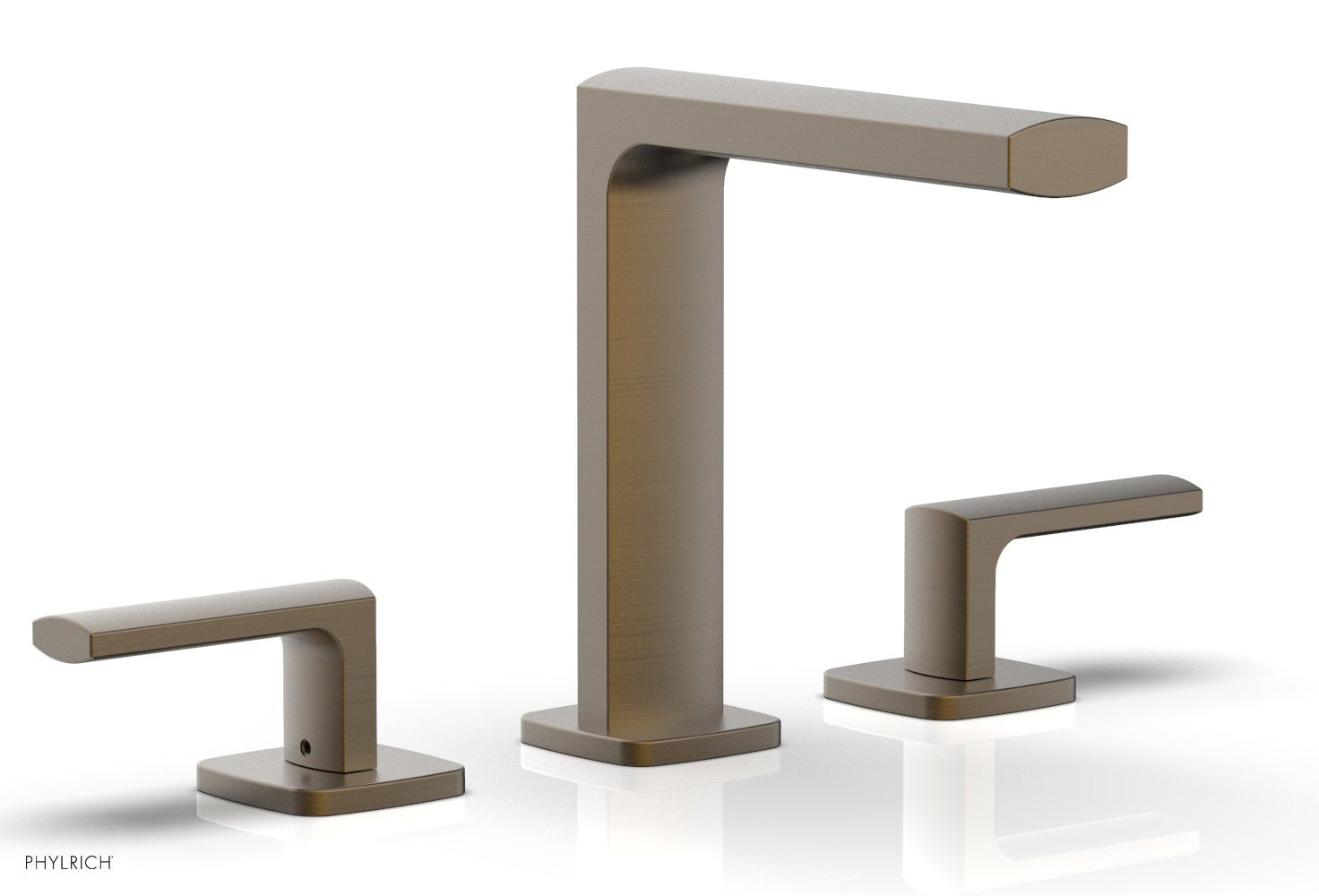 1-1/8" - Old English Brass - RADI Widespread Faucet Lever Handles High Spout 181-02 by Phylrich - New York Hardware