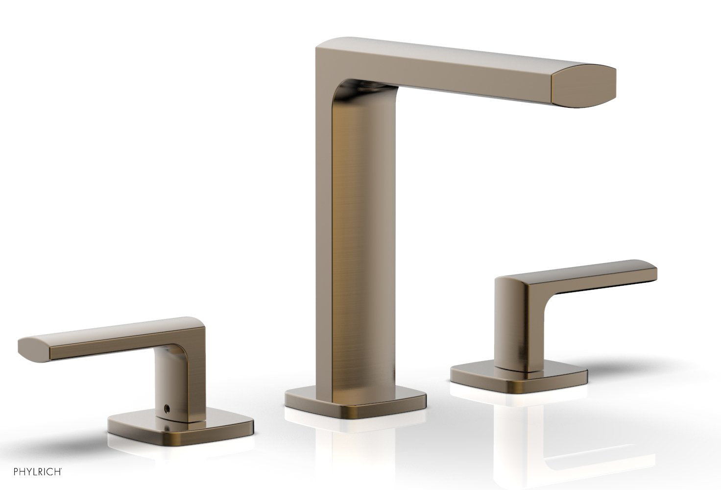 1-1/8" - Antique Brass - RADI Widespread Faucet Lever Handles High Spout 181-02 by Phylrich - New York Hardware