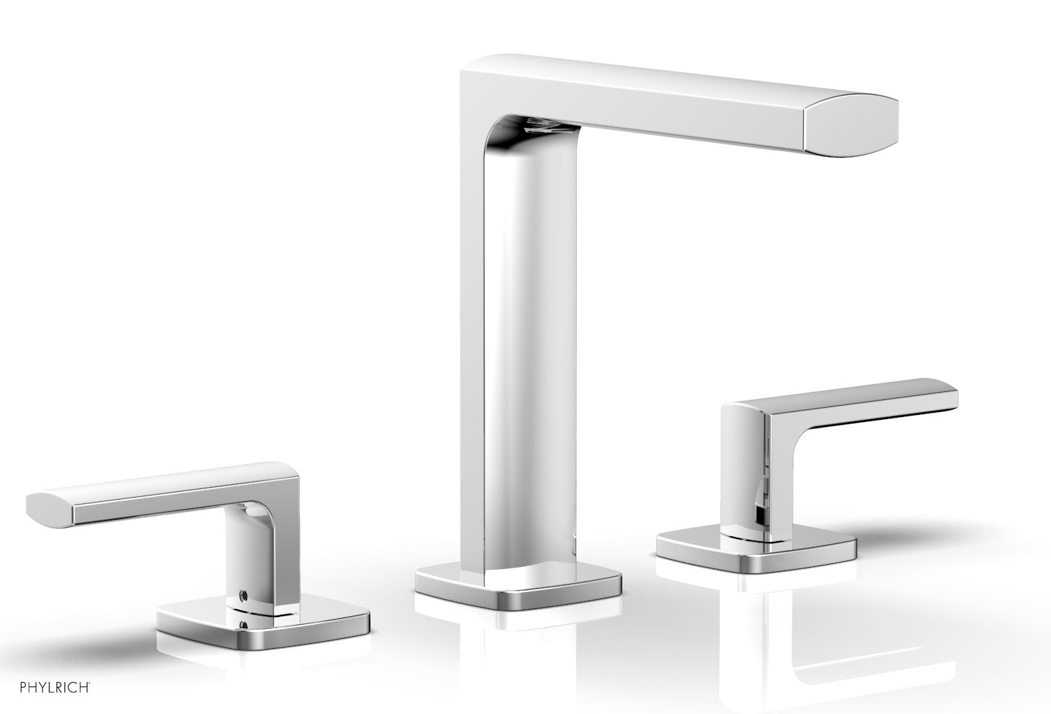 1-1/8" - Polished Nickel - RADI Widespread Faucet Lever Handles High Spout 181-02 by Phylrich - New York Hardware