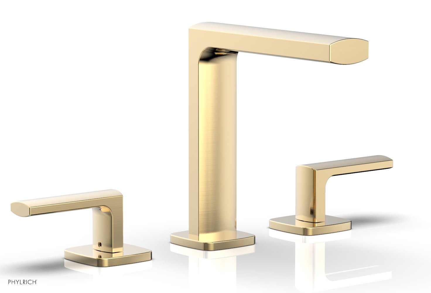 1-1/8" - Matte Black - RADI Widespread Faucet Lever Handles High Spout 181-02 by Phylrich - New York Hardware