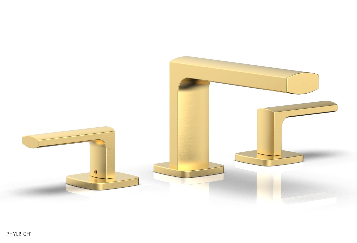 1-1/8" - Pewter - RADI Widespread Faucet - Lever Handles Low Spout 181-05 by Phylrich - New York Hardware