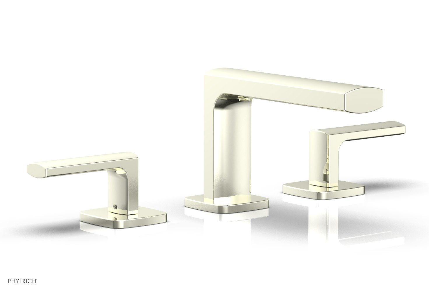 1-1/8" - Old English Brass - RADI Widespread Faucet - Lever Handles Low Spout 181-05 by Phylrich - New York Hardware