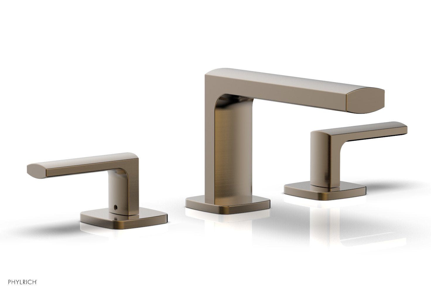 1-1/8" - Oil Rubbed Bronze - RADI Widespread Faucet - Lever Handles Low Spout 181-05 by Phylrich - New York Hardware