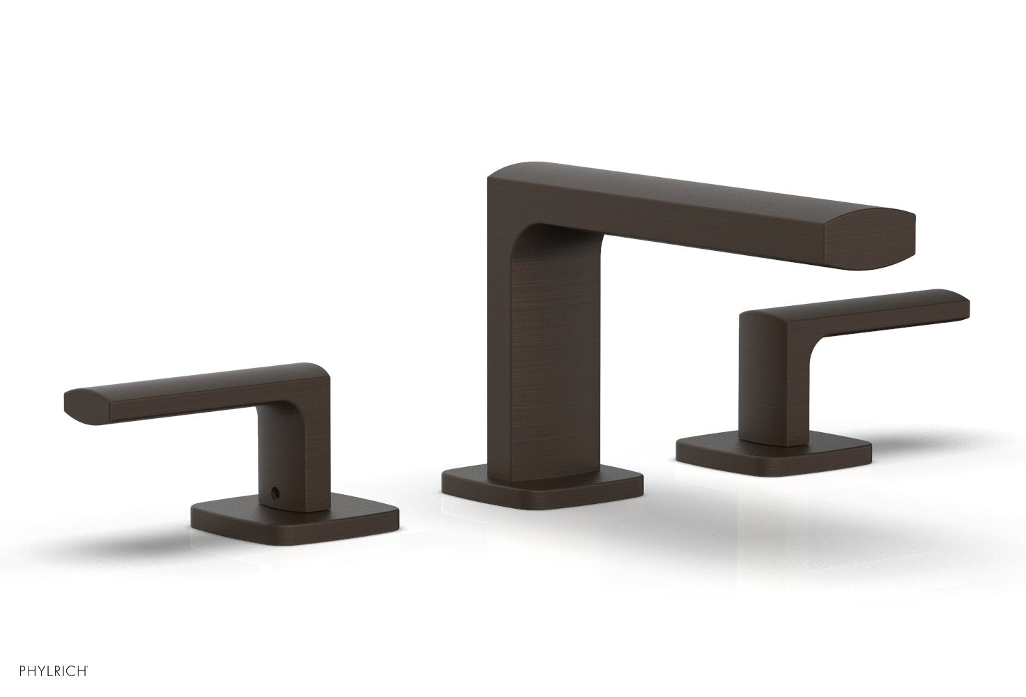 1-1/8" - Weathered Copper - RADI Widespread Faucet - Lever Handles Low Spout 181-05 by Phylrich - New York Hardware