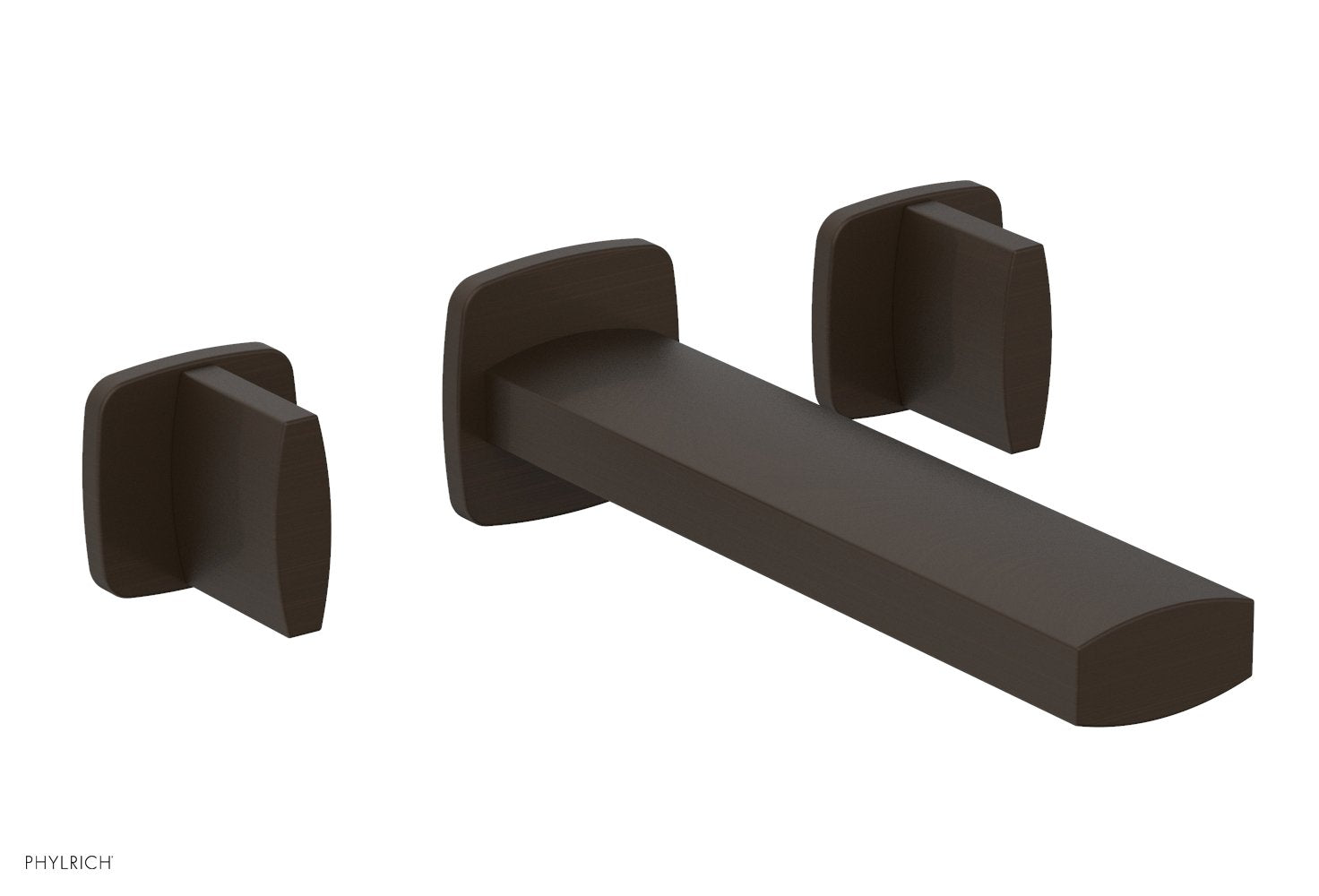 1-1/8" - Antique Bronze - RADI Wall Lavatory Set - Blade Handles 181-11 by Phylrich - New York Hardware